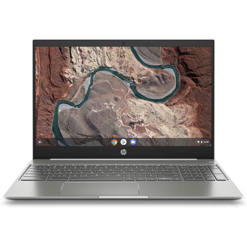 에이치피 HP Chromebook 15-Inch Laptop, Micro-EDGE Touchscreen, Dual-Core Intel Pentium Gold 4417U Gold Processor, 4 GB SDRAM, 64 GB eMMC Storage, Chrome OS (15-de0010nr, Ceramic White/Miner