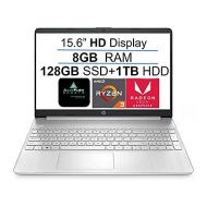 2021 Newest HP 15 15.6 HD Display Laptop Computer, AMD Ryzen 3 3250U(up to 3.5GHz, Beat i3-8130U), 8GB DDR4 RAM, 128GB SSD+1TB HDD, WiFi, Bluetooth, HDMI, Webcam, Remote Work, Win