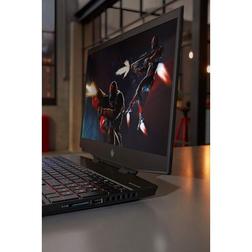 에이치피 HP Omen 15-ax250wm, 15.6 Full-HD IPS Display, Core i7-7700HQ QC Processor, NVIDIA GTX 1050Ti 4GB Graphics Card, 12GB Memory, 1TB Hard Drive