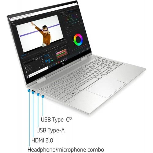 에이치피 2020 HP Envy X360 15.6 FHD Touchscreen Premium 2-in-1 Laptop PC Intel 10th Gen Quad-Core i7-1065G7 32GB RAM 1TB PCIe SSD Backlit Keyboard Fingerprint Reader Windows 10 Home