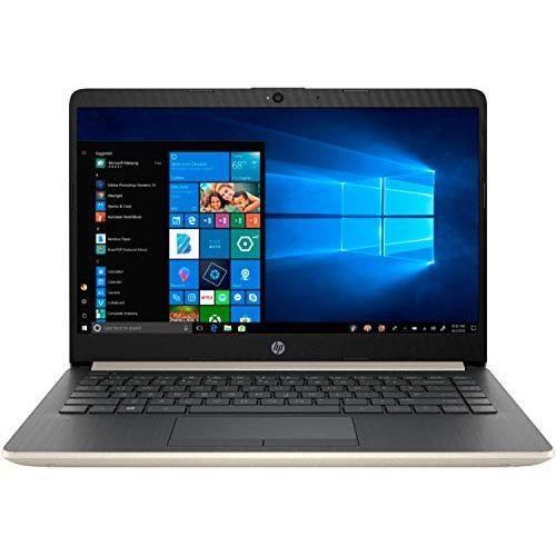 에이치피 Newest HP 14 HD Premium Business Laptop PC10th Gen Intel Quad-Core i5-1035G1 up to 3.6GHz8GB RAM256GB SSD16GB OptaneWiFiHDMI Card ReaderBluetooth Windows 10Gold (8GB 256GB SSD)