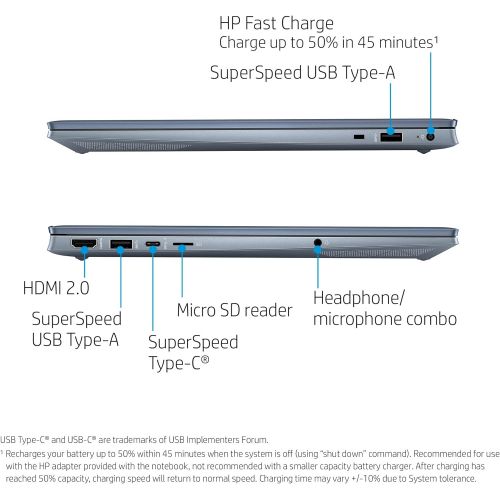 에이치피 2022 HP Pavilion 15.6 FHD Premium Laptop - AMD Ryzen 5 4500U 6-Core - 16GB DDR4 - 512GB NVMe SSD - AMD Radeon Graphics HDMI Webcam Bluetooth Full Size Keyboard Win 10 Home w/ 32GB