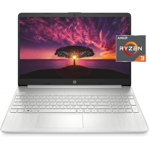 에이치피 HP 15 Laptop, AMD Ryzen 3 Processor, 8 GB RAM, 256 GB SSD, 15.6” Full HD Windows 10 Home in S Mode, Lightweight Computer with Webcam and Dual Mics, Work, Study, & Gaming (15-ef1050