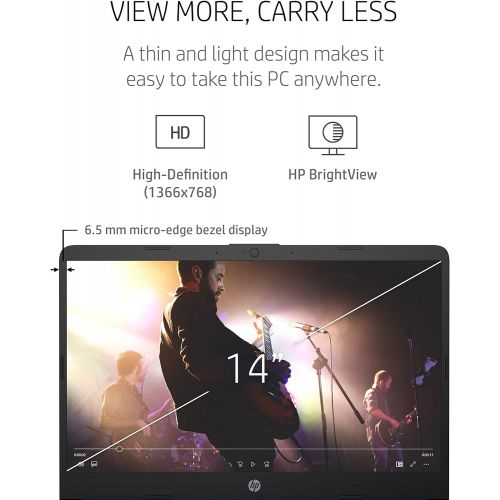 에이치피 HP 14 Laptop, AMD 3020e, 4 GB RAM, 64 GB eMMC Storage, 14-inch HD Display, Windows 10 Home in S Mode, Long Battery Life, Microsoft 365, (14-fq0070nr, 2020)