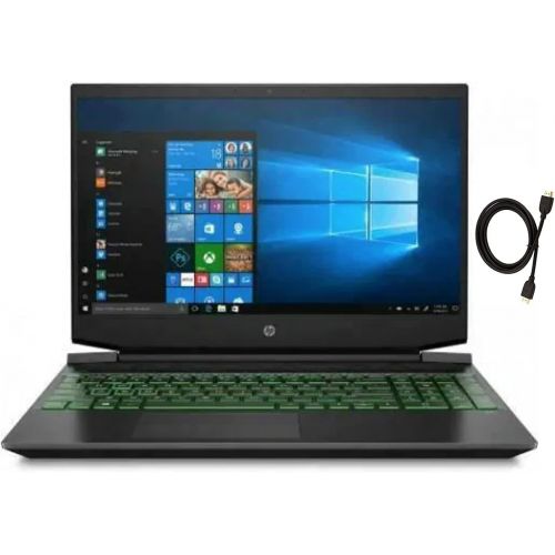 에이치피 HP Pavilion 15.6 FHD Gaming Laptop AMD Ryzen 7-4800H 12GB RAM 512GB SSD NVIDIA GeForce GTX 1660 Ti Backlit Keyboard Windows 10 Home with High Speed 6FT HDMI Cable Bundle