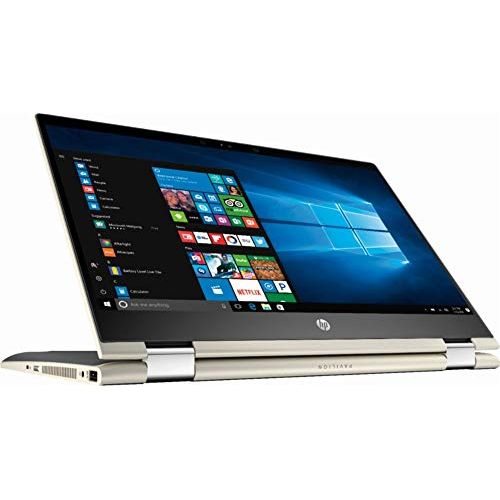 에이치피 HP Pavilion x360 14 FHD WLED Touchscreen 2-in-1 Convertible Laptop, Intel Core i5-8250U up to 3.4GHz, 8GB DDR4, 128GB SSD, 802.11ac, Bluetooth, USB-C, Webcam, HDMI, Fingerprint Rea