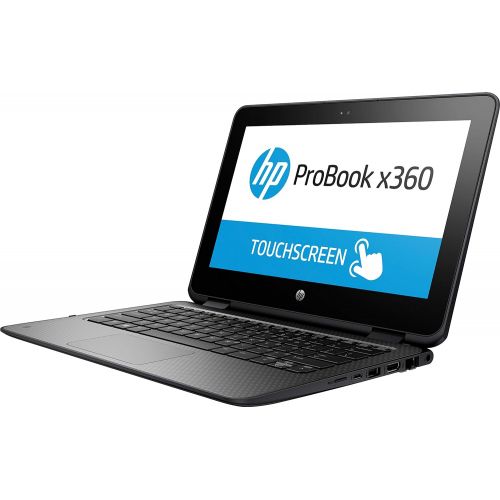 에이치피 HP ProBook x360 G1 EE 11.6 Touchscreen LED HD 2-in-1 Laptop, Intel Celeron N3350 Dual-Core 1.1GHz, 4GB DDR3, 64GB SSD eMMC, Type-C, HDMI, RJ-45, WiFi AC, Bluetooth 4.2, Windows 10