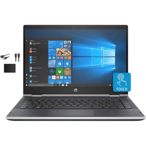 에이치피 HP Pavilion X360 2-in-1 14 HD WLED-Backlit Touch Screen Display Laptop Intel Core i5-8265U Quad-Core 16GB DDR4 512GB SSD + 1TB HDD HDMI Windows 10 with Accessory Bundle