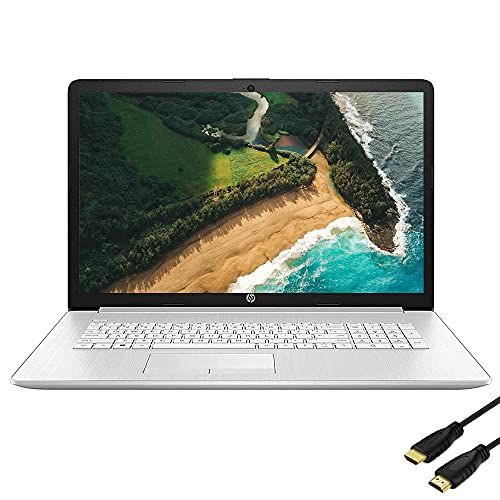 에이치피 Newest HP 17.3 HD+ Touchscreen Business Office Laptop, AMD Ryzen 5 5500U(Beats i7-1065G7), 16GB DDR4 RAM, 1024GB PCIE SSD, Bundle with Woov HDMI, Windows 11 Home, Silver