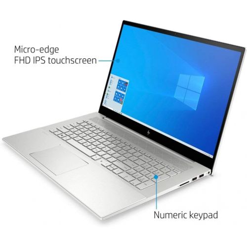 에이치피 Newest HP Envy 17t Touch Quad Core with 10th Gen.Intel i7-10510U, NVIDIA GeForce MX250 4GB GDDR5, 17.3 WLED, Windows 10 PRO Upgrade Bang & Olufsen Laptop PC (16GB DDR4, 1TB HDD+256