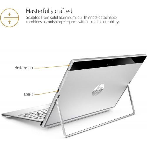 에이치피 HP Spectre 12-a008nr x2 Detachable N5S21UA#ABA Laptop (Windows 10, Intel Core m3-6y30, 12 LED-Lit Screen, Storage: 128 GB, RAM: 4 GB) Black/Silver