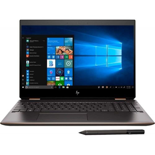 에이치피 HP Spectre x360, 9th gen Gemcut 15t ,Touch 4K UHD,i7- i7 9750H Hexacore,NVIDIA GeForce GTX 1650 (4GB),1TB NVMe SSD,16GB RAM,Win 10 Pro Pre-Installed by HP, 64GB Neopack Flash Drive