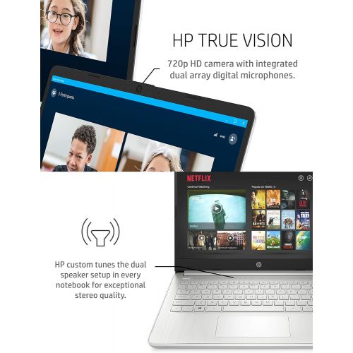 에이치피 HP 14 Laptop, AMD 3020e, 4 GB RAM, 64 GB eMMC Storage, 14-inch HD Touchscreen, Windows 10 Home in S Mode, Long Battery Life, Microsoft 365, (14-fq0080nr, 2020)