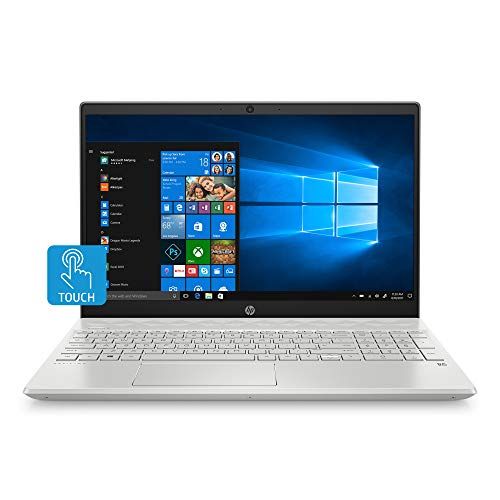 에이치피 HP Pavilion 15-Inch HD Touchscreen Laptop, 10th Gen Intel Core i5-1035G1, 8 GB RAM, 512 GB Solid-State Drive, Windows 10 Home (15-cs3010nr, Mineral Silver)