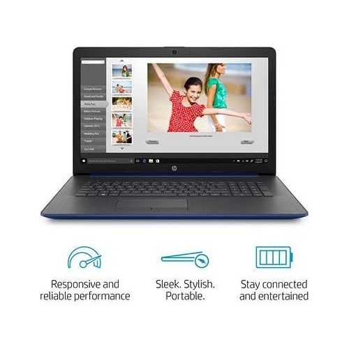에이치피 HP 17.3 HD+ SVA BrightView WLED-Backlit Touchscreen Laptop, Intel Quad-Core i5-8265U up to 3.9GHz, 8GB DDR4, 256GB NVMe SSD, Optical Drive, Bluetooth, Wi-Fi, HD Audio, HD Webcam, L