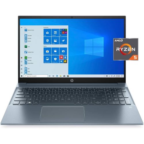 에이치피 2021 Newest HP Pavilion 15.6 FHD IPS Non-Touch Laptop, AMD 6-Core Ryzen 5 4500U Up to 4.0 GHz (Beats i5-1035G1), 16GB DDR4 RAM, 512GB PCI-e SSD, 720P Webcam, WiFi, HDMI, Win 10 Hom