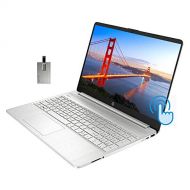 2021 HP 15.6 FHD Touchscreen Laptop Computer, 10th Gen Intel Core i5-1035G1, 12GB RAM, 256GB SSD, Intel UHD Graphics 620, HD Audio, HD Webcam, USB-C, Bluetooth, Win 10, Silver, 32G