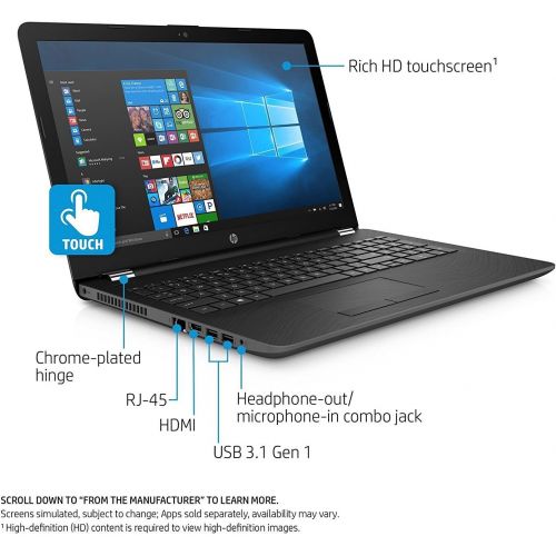 에이치피 2018 HP Business 15.6-inch HD Touchscreen Laptop PC, Quad-Core AMD A12 Processor up to 3.6GHz, 8GB DDR4 SDRAM, 1TB HDD, Webcam, HDMI, DVD±RW, AMD Radeon R7 graphics, DTS Studio Sou