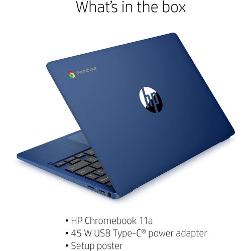 에이치피 HP Chromebook 11.6 HD (1366 x 768) Anti-Glare Laptop Computer, MediaTek MT8183 Octa-Core, 4 GB RAM, 64 GB eMMC, Media Card Reader, Wi-Fi, Bluetooth, Webcam, Chrome OS, 64GB ABYS Mi