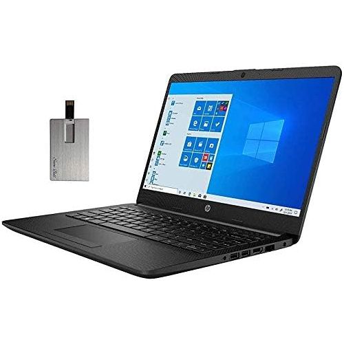 에이치피 2020 HP Pavilion 14 HD LED Laptop Computer, AMD Athlon Silver 3050U Processor, 8GB RAM, 128GB SSD, AMD Radeon Graphics, USB-C, Stereo Speakers, Built-in Webcam, Win 10, Black, 32GB