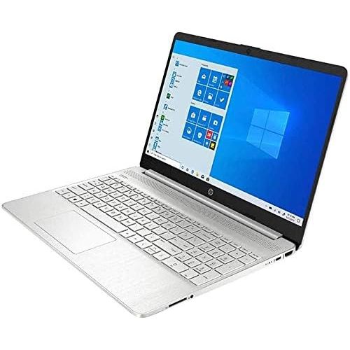 에이치피 Newest HP 15.6 HD Touchscreen Laptop Computer, Intel i3-1005G1 Quad-Core Processor up to 3.40 GHz, 8GB DDR4 128GB SSD, HD Webcam, Bluetooth, Win 10 Home, Silver, with TSBEAU 4 Port