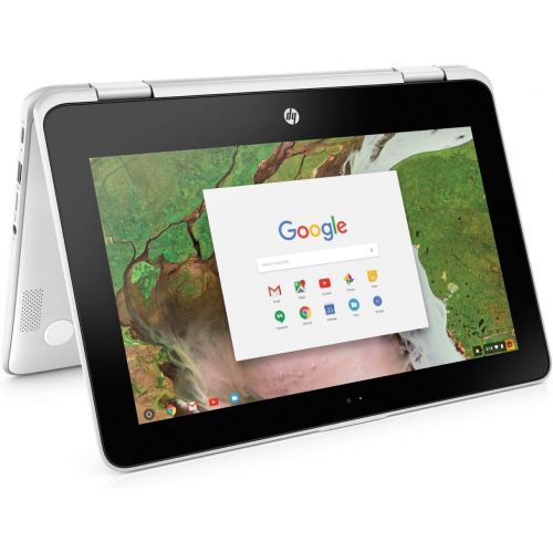 에이치피 2019 HP Chromebook x360 11.6” HD High Performance 2-in-1 Tablet Laptop Computer, Intel Celeron N3350 up to 2.4GHz, 4GB DDR4 RAM, 32GB eMMC, 2x2 802.11AC WiFi, Bluetooth 4.2, USB 3.