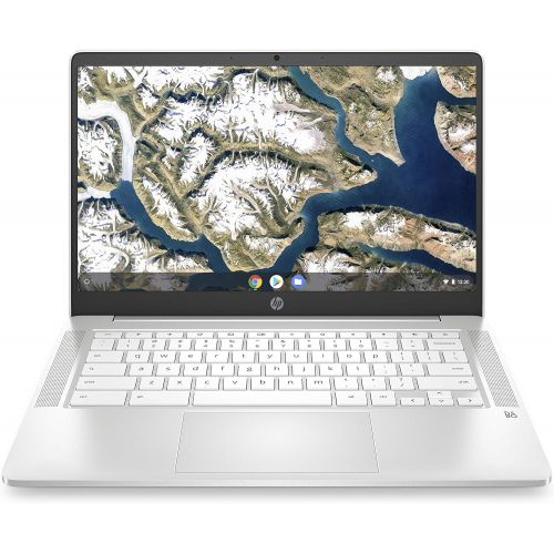 에이치피 HP 14 HD (1366x768) WLED-Backlit Touchscreen Chromebook Laptop, Intel Celeron N4000 Up to 2.6GHz, 4GB DDR4, 32GB eMMC, Bluetooth, Webcam, Media Card Reader, USB-C, Chrome OS, 64GB