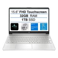 2021 Newest HP 15.6 FHD IPS Touchscreen Laptop,10th Gen Intel Quad-Core i5-1035G1 (Up to 3.60GHz, Beat i7-8550U), 32GB RAM, 1TB SSD, Webcam, HDMI, USB-C, WiFi, Windows 10 Home+ All