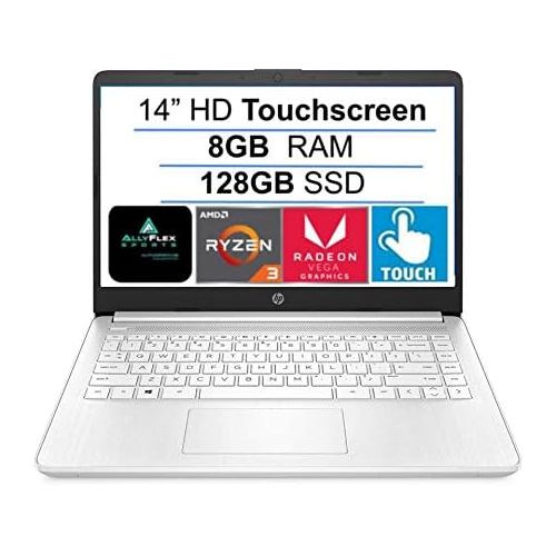 에이치피 2021 Newest HP 14 HD Touchscreen Laptop Computer, AMD Ryzen 3 3250U up to 3.5GHz (Beat i5-7200U), 8GB DDR4 RAM, 128GB SSD, WiFi, Bluetooth, HDMI, Webcam, Remote Work, Windows 10 S,