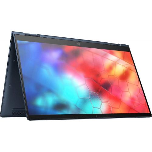 에이치피 HP Elite Dragonfly Multi-Touch 2-in-1 Laptop - 13.3 FHD Touchscreen - 1.6 GHz Intel Core i5-8265U Quad-Core - 256GB SSD - 8GB - Windows 10 pro, Blue Magnesium Body