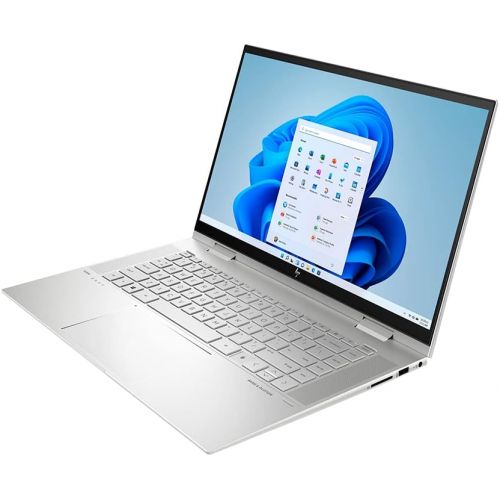 에이치피 2022 HP Envy X360 2-in-1 15.6 FHD Touchscreen Laptop, Intel Core i7-1195G7, 16GB RAM, 1TB PCIe SSD, Backlit Keyboard, Intel Iris Xe Graphics, HD Webcam, B&O Audio, Win 11, Silver,