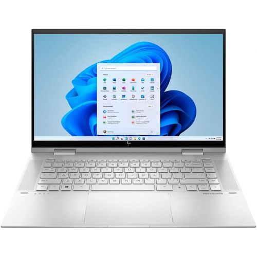 에이치피 2022 HP Envy X360 2-in-1 15.6 FHD Touchscreen Laptop, Intel Core i7-1195G7, 16GB RAM, 1TB PCIe SSD, Backlit Keyboard, Intel Iris Xe Graphics, HD Webcam, B&O Audio, Win 11, Silver,