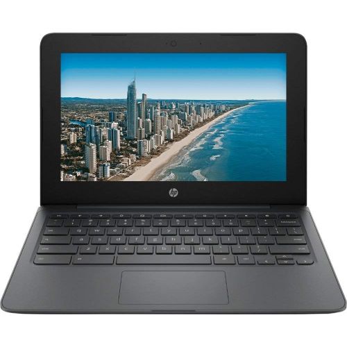 에이치피 HP Chromebook 11.6 Inch Laptop, Intel Celeron N3350 up to 2.4 GHz, 4GB Memory, 64GB Space (32GB eMMC+32GB Micro SD), WiFi, Bluetooth, Webcam, Chrome OS, Nly MP