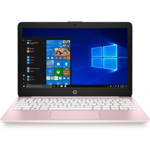 에이치피 2021 HP Stream 11.6 HD Slim and Light Laptop, Intel Celeron N4020 Processor, 4GB RAM, 64GB eMMC, HDMI, Wi-FI, Webcam, Bluetooth, 1 Year Office 365, Windows 10 S, Rose Pink, IFT 2-W