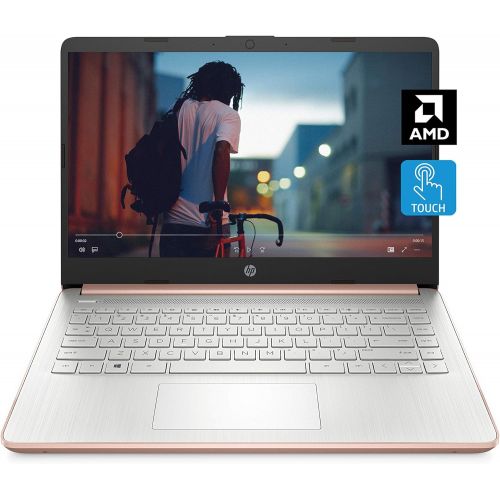 에이치피 HP - 14-fq0060nr 14 Laptop, AMD 3020e, 4 GB RAM, 64 GB eMMC Storage, 14-inch HD Touchscreen, Windows 10 Home in S Mode, Long Battery Life, Microsoft 365, (14-fq0060nr, 2020) Pale R