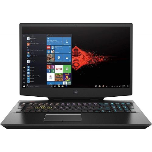 에이치피 HP Omen 17.3-in Gaming Laptop Computer i7 16GB 512GB RTX 2060 6GB - 17-cb1070nr - Black