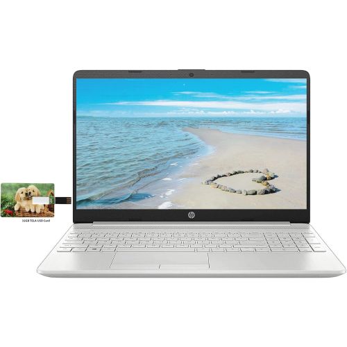 에이치피 Newest HP 15 Laptop Intel Quad-Core i5 1035G1 Up to 3.6GHz 15.6 Touchscreen 16GB DDR4 1TB PCIe SSD +1TB HDD 802.11AC WiFi Silver Windows 10 Pro Bundled with 32GB PCS USB Card