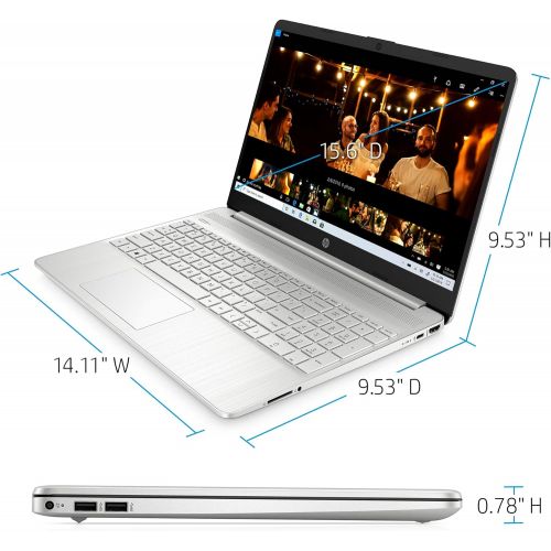 에이치피 HP 15-inch Touchscreen Laptop, AMD Ryzen 3 3250U, 8 GB RAM, 256 GB SSD, Windows 10 Home in S Mode (15-ef1020nr, Natural Silver)