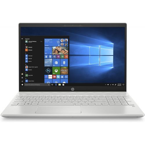 에이치피 HP Pavilion 15-Inch Laptop, Micro-EDGE Touchscreen, All-Metal -Case, Intel Core I5-8265U Processor, 8 GB RAM, 256 GB Solid-State Drive, Windows 10 Home (15-cs2010nr, Mineral Silver