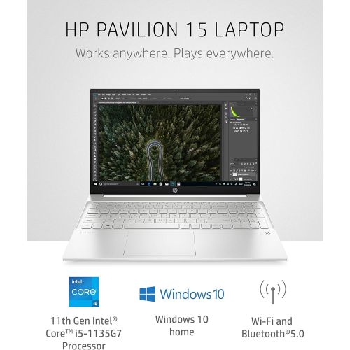 에이치피 HP Pavilion 15 Laptop, 11th Gen Intel Core i5-1135G7 Processor, 8 GB RAM, 515 GB SSD Storage, HD IPS Micro-Edge Display, Windows 10 Home, Compact Design, Long Battery Life (15-eg00