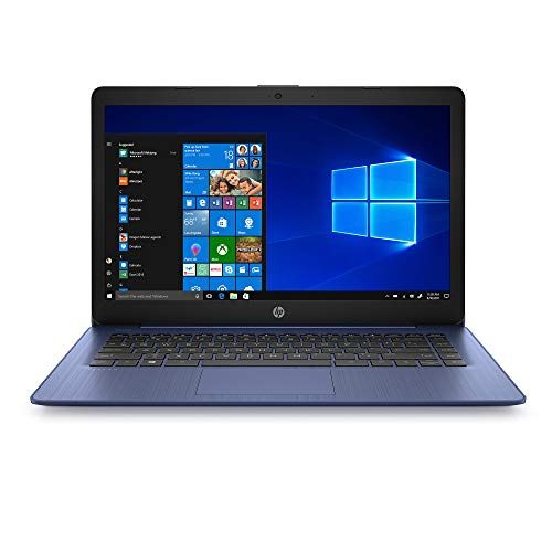 에이치피 HP Stream 14 HD Laptop PC, Intel Celeron N4000, 4 GB RAM, 64 GB eMMC, Windows 10 S, Blue