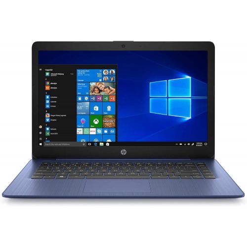 에이치피 HP Stream 14 HD Laptop PC, Intel Celeron N4000, 4 GB RAM, 64 GB eMMC, Windows 10 S, Blue