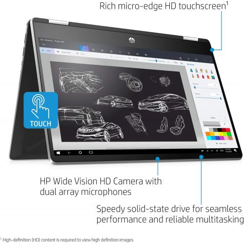 에이치피 HP Pavilion x360 14 Convertible 2-in-1 Laptop, 14” HD Touchscreen Display, Intel Core i5, 8 GB DDR4 RAM, 512 GB SSD Storage, Windows 10 Home, Backlit Keyboard (14-dh2010nr, 2020 Mo