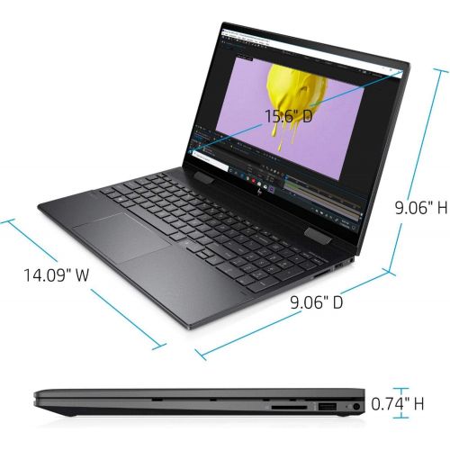 에이치피 2019 Newest HP ENVY x360 2-in-1 15.6 FHD IPS Micro-edge Touchscreen Laptop, AMD Ryzen5 3500U Processor up to 3.7GHz, 16GB RAM, 512GB M.2 SSD, HDMI, Wireless-AC, Bluetooth, Windows