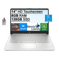 2022 HP 14 HD Touchscreen Laptop Computer, AMD Ryzen 3-3250U Processor, 8GB RAM, 128GB SSD, HD Audio, 720p HD Webcam, AMD Radeon Graphics, Bluetooth, HDMI, Windows 11, Silver, 32GB