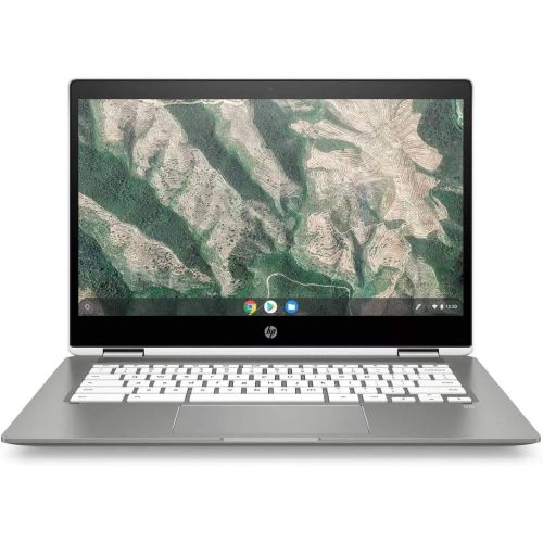 에이치피 HP Chromebook X360 14 Convertible FHD 2-in-1 Touchscreen Laptop Computer_ Intel Quad-Core Pentium Silver N5000 up to 2.7GHz_ 4GB DDR4 RAM_ 128GB eMMC_ Remote Work_ Chrome OS_ BROAG
