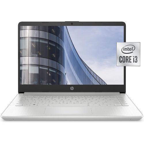 에이치피 HP 14-inch Laptop, Intel Core i3-1005G1, 4 GB RAM, 128 GB SSD Storage, Windows 10 Home in S Mode (14-dq1020nr, Natural Silver)