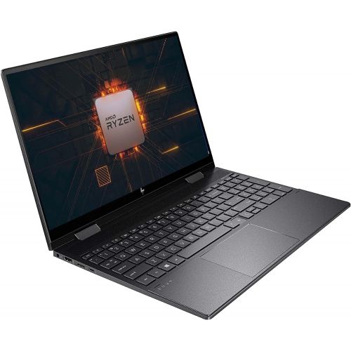 에이치피 2021 HP Envy x360 2-in-1 15.6 FHD IPS WLED Touchscreen Laptop, AMD Ryzen 5 4500U, 8GB RAM, 256GB SSD, Backlit Keyboard, WiFi 6, Windows 10, Nightfall Black, W/ IFT Accessories