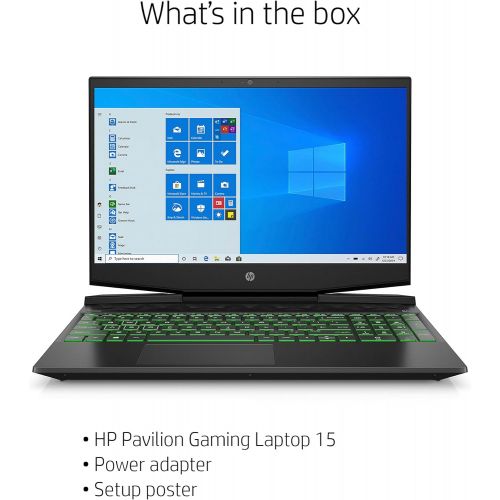 에이치피 New 2020 HP Pavilion Gaming Laptop 15.6 FHD 1080p Core i5-9300H NVIDIA GTX 1050 3GB 8GB RAM 256GB SSD Windows 10