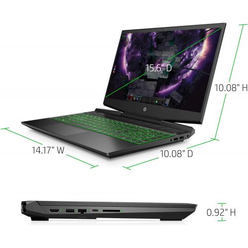 에이치피 New 2020 HP Pavilion Gaming Laptop 15.6 FHD 1080p Core i5-9300H NVIDIA GTX 1050 3GB 8GB RAM 256GB SSD Windows 10